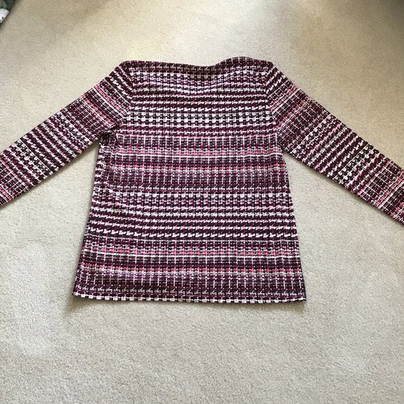 Long Sleeve Tee – Size Large – V-Neck Stripe Cotton Classic - NWT - Picture 2 of 5